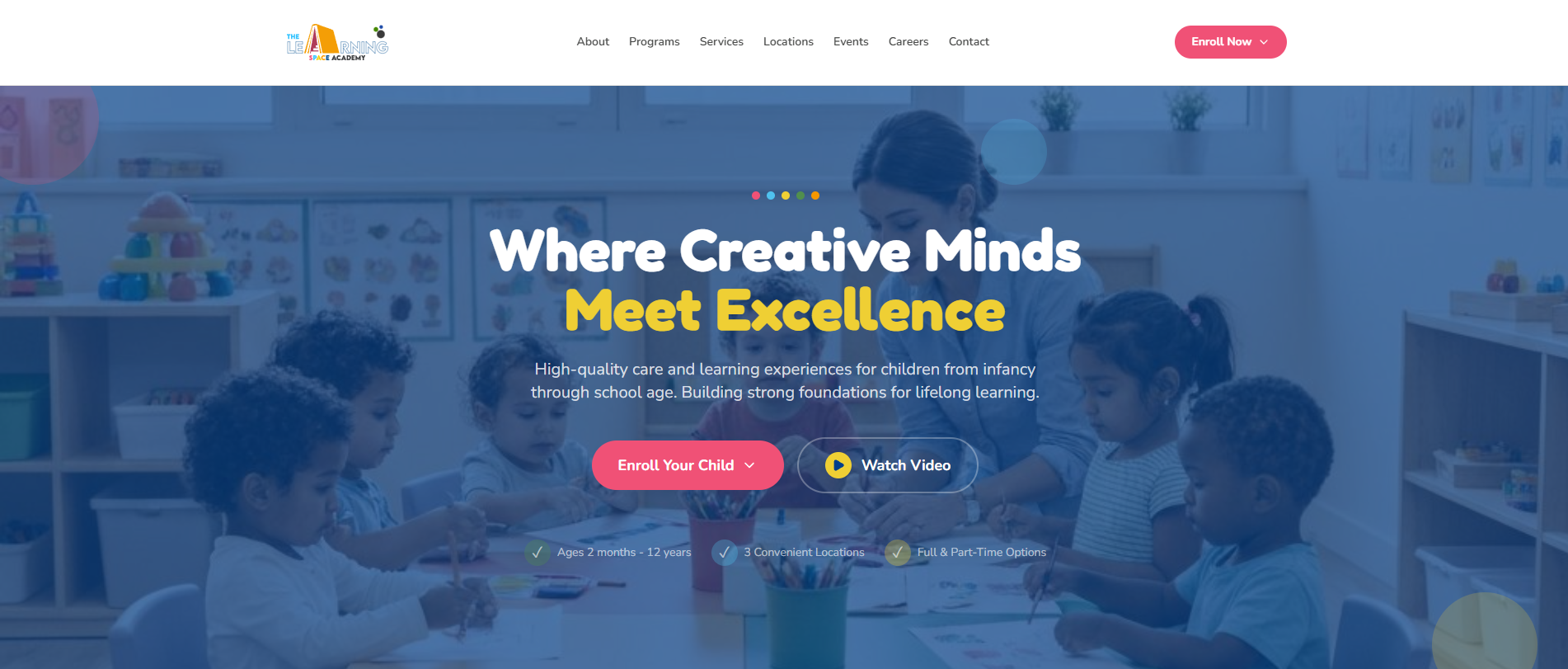 The Learning Space Academy website